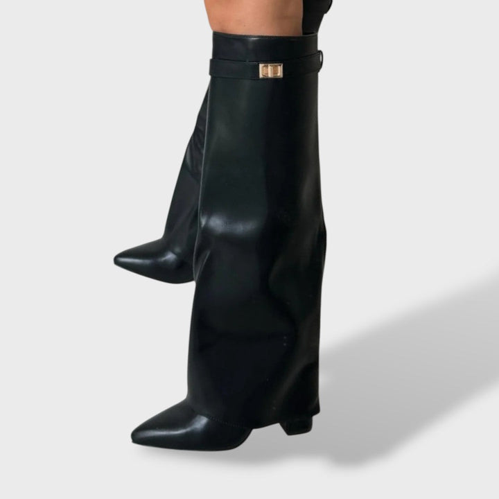 Botas Altas Mujer Clásicas de Ante Elegantes