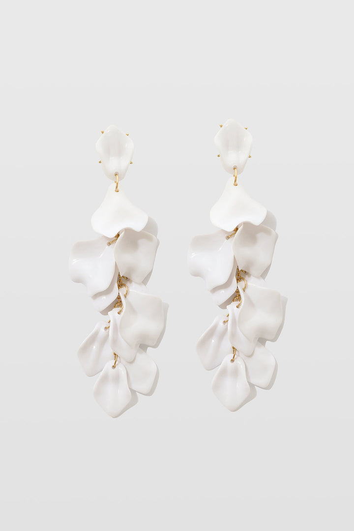 Pendientes de Gotas de Pétalos de Orquídea