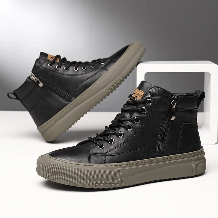 Miguel | Zapatillas altas de cuero sintético
