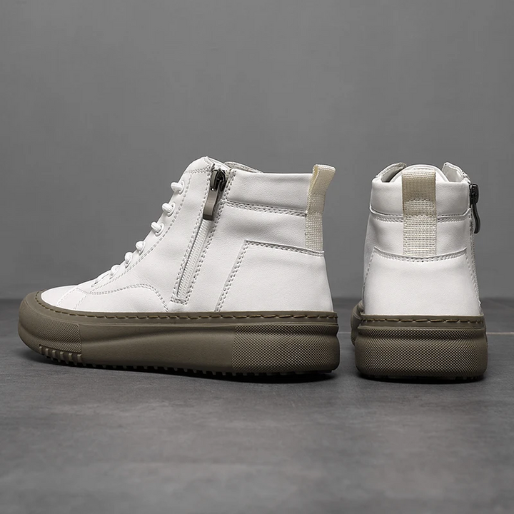 Miguel | Zapatillas altas de cuero sintético