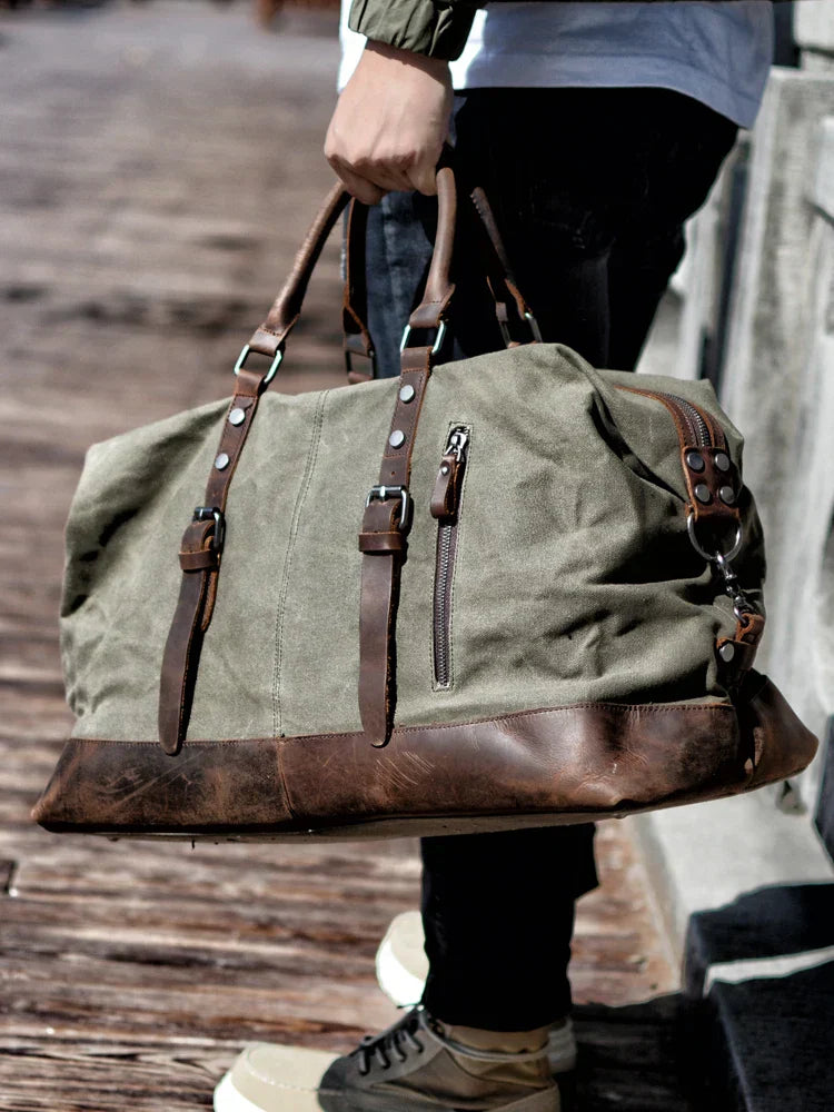 Bolso de Viaje Kingsley en Lona y Cuero