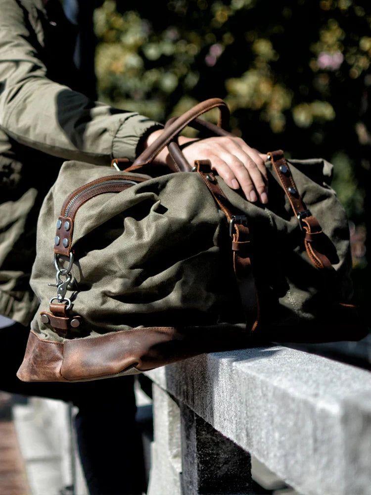 Bolso de Viaje Kingsley en Lona y Cuero