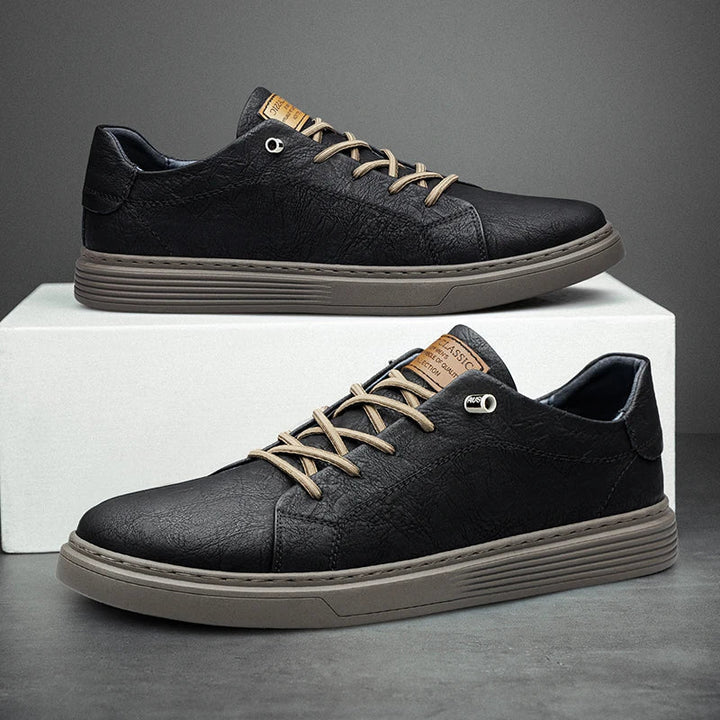 Zapatillas Oxford de cuero