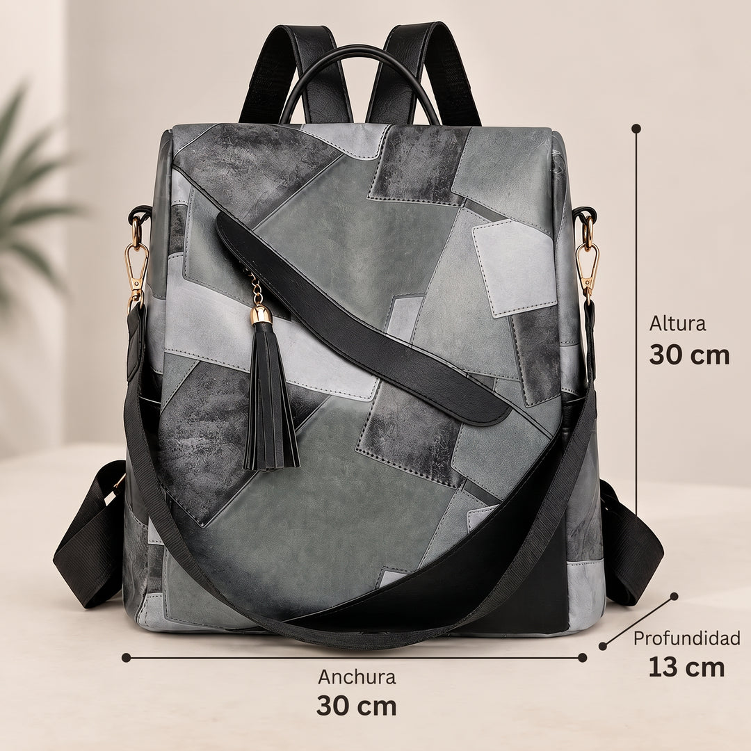 Petra | Mochila Antirrobo de Cuadros