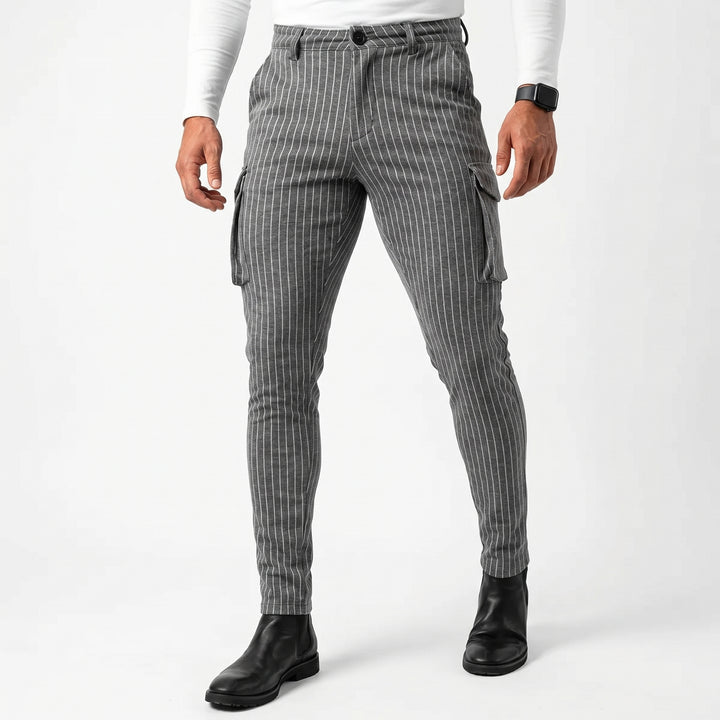 Vittorio Pantalones Slim Fit - Gris
