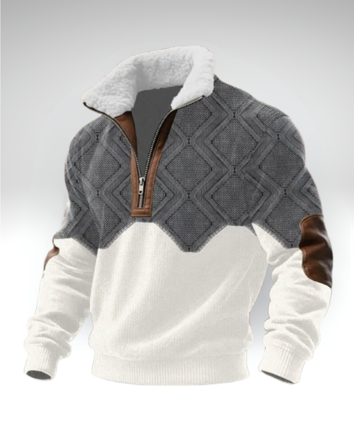 MAXIM™║Jersey con cremallera y cuello forrado