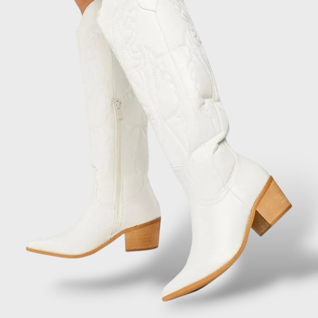 Botas Vaqueras Altas Mujer Vintage