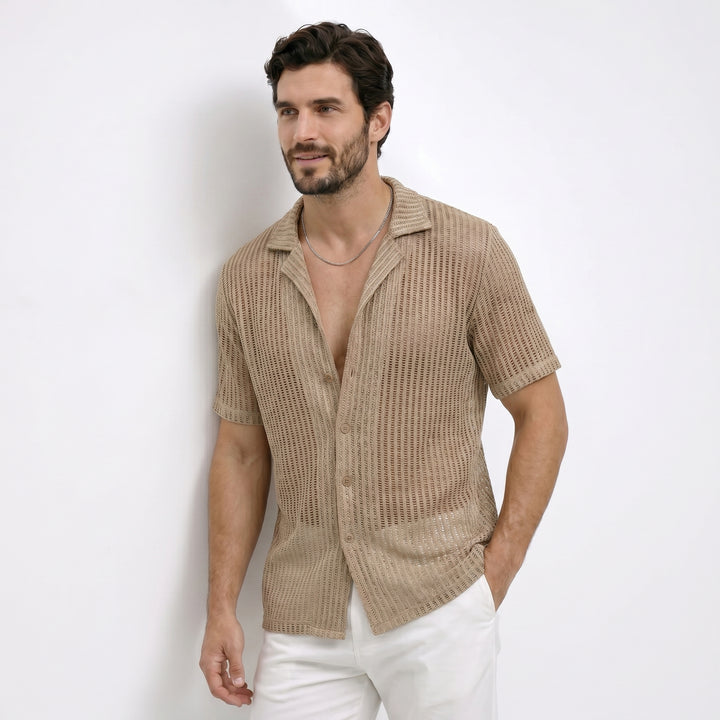 Rodrigo | Camisa calada de manga corta