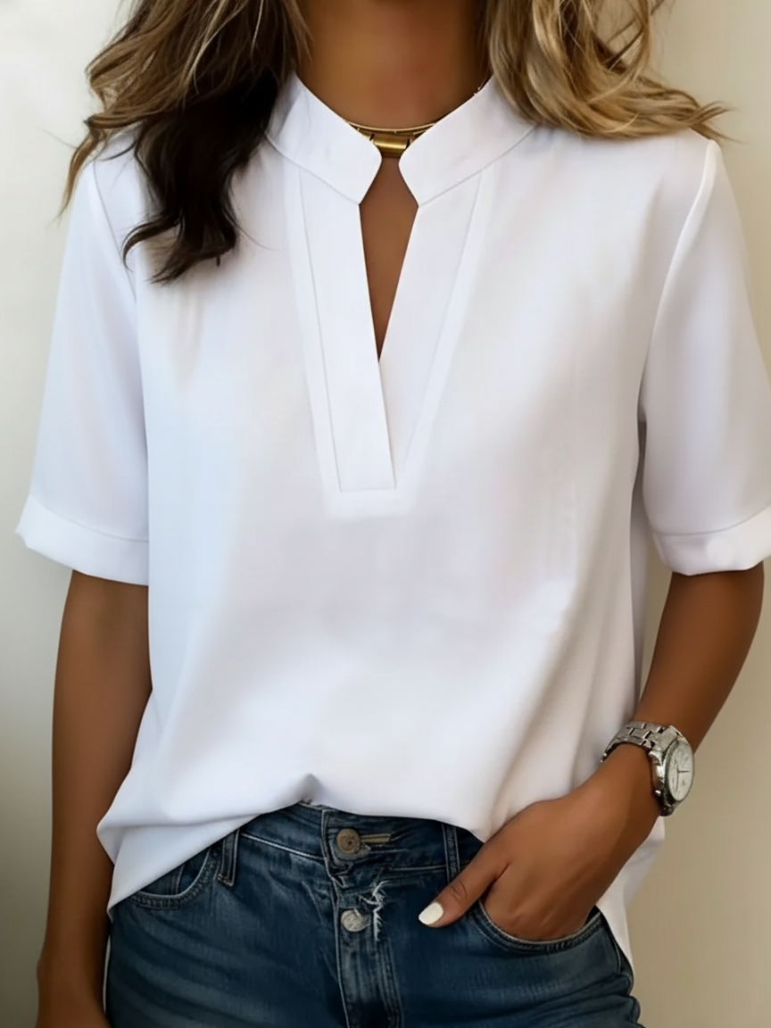 Élise — Blusa elegante con cuello refinado