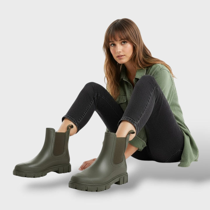 Botas de Lluvia Impermeables de Moda para Damas