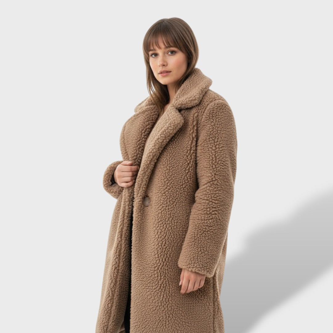 Abrigo Teddy Largo Mujer | Cálido y con Estilo