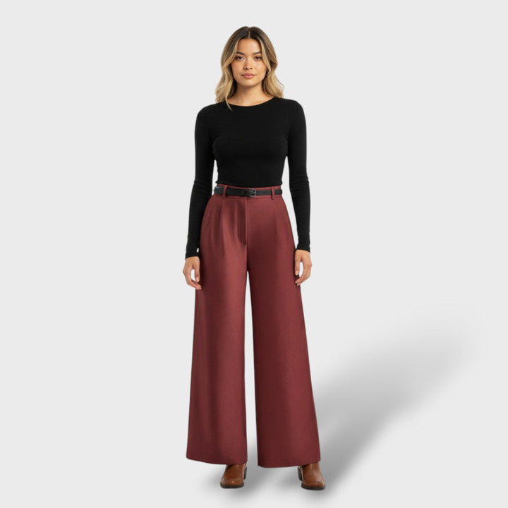 Pantalón Sastrero Pierna Ancha Mujer