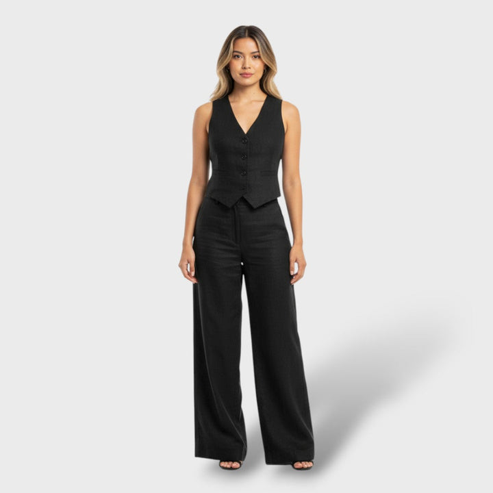 Conjunto de Mujer Algodón y Lino Casual Elegante